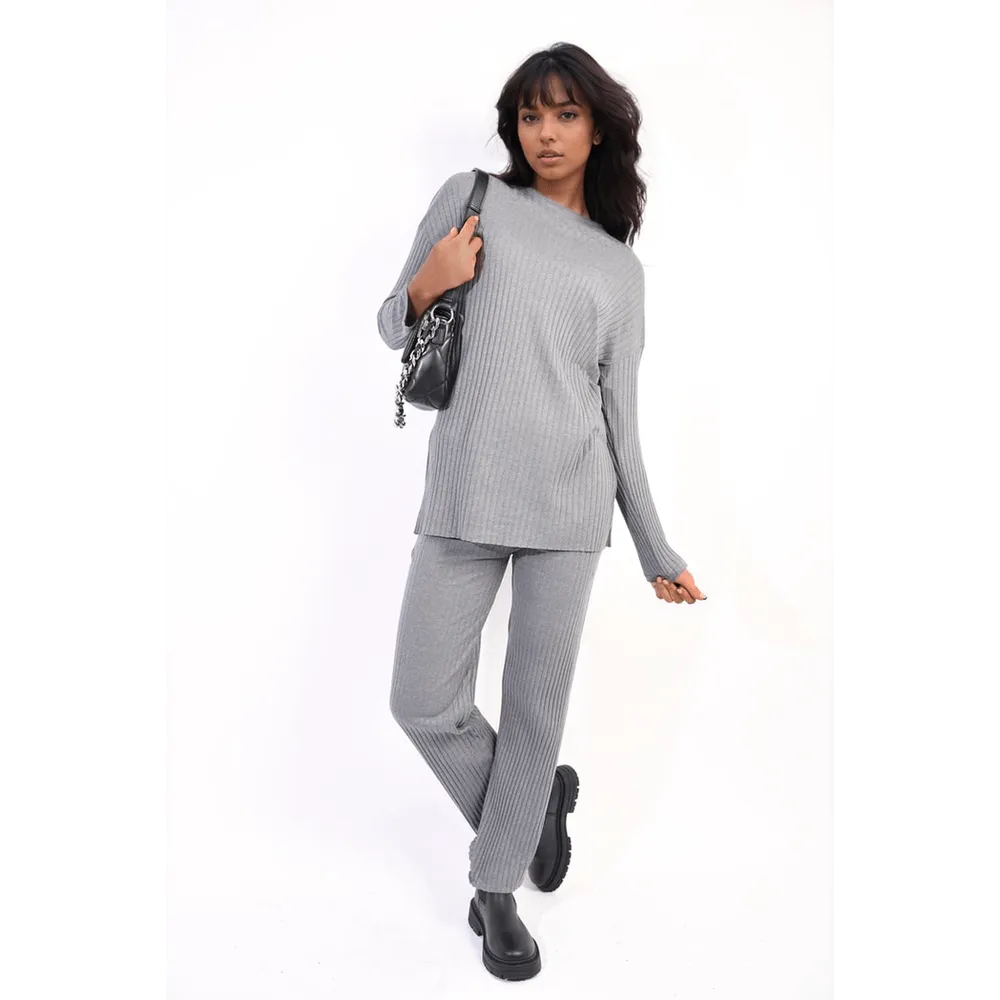 Knitted Top And Trouser Co-ord Set