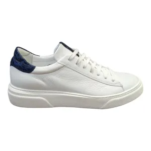 Lacuzzo Italian Leather Smart Trainers White