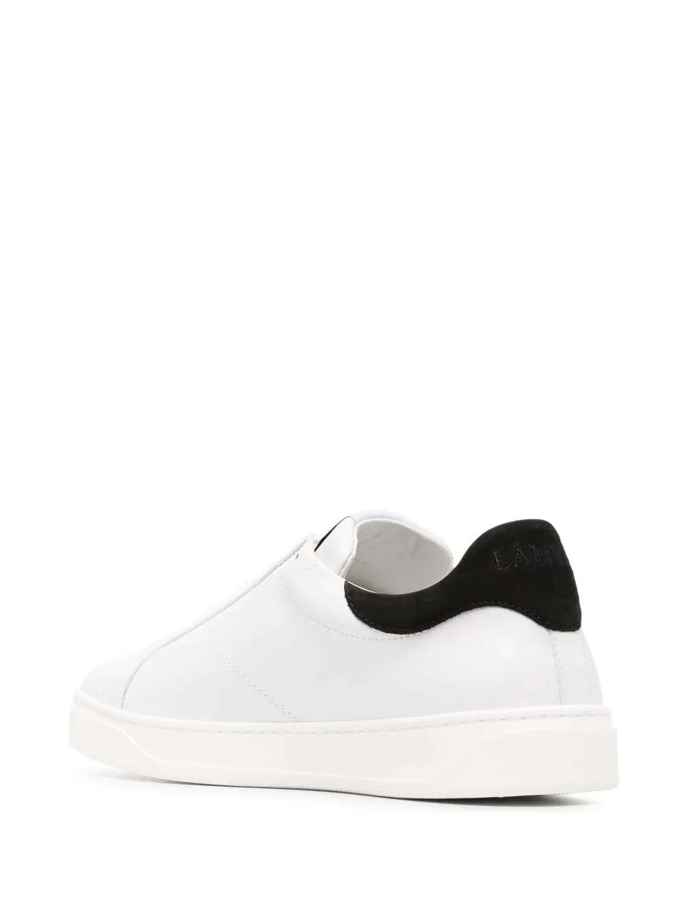 LANVIN DBB0 Low Top Leather Sneakers White Black