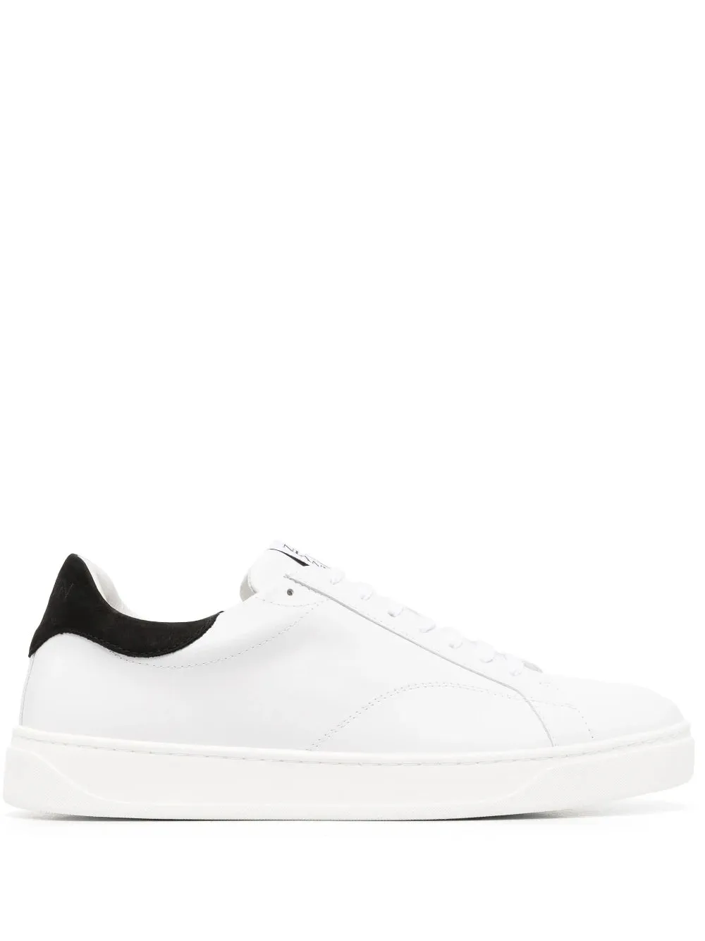 LANVIN DBB0 Low Top Leather Sneakers White Black