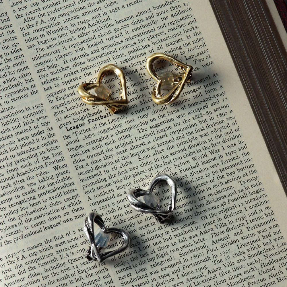 Large Open Heart Clip Ons