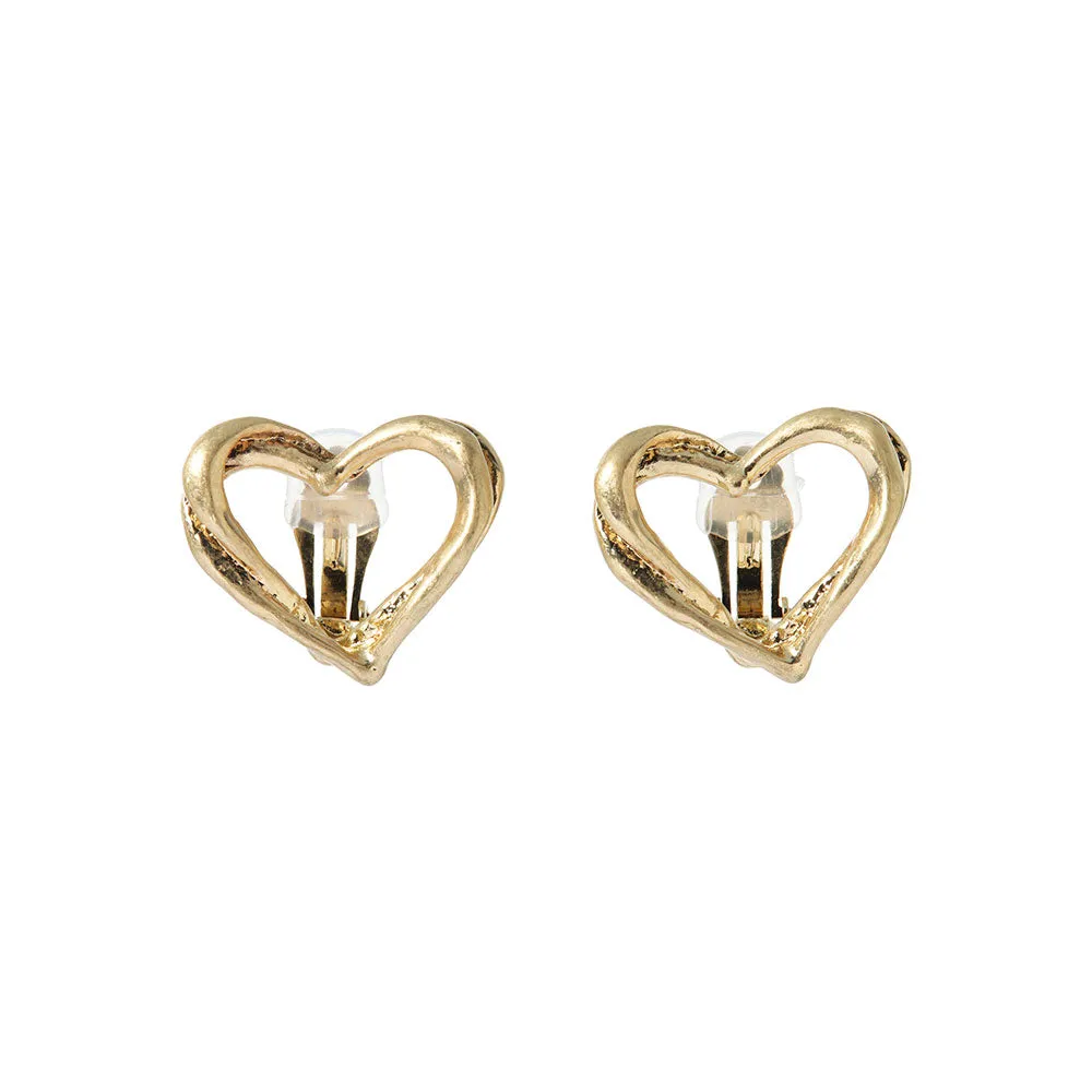 Large Open Heart Clip Ons