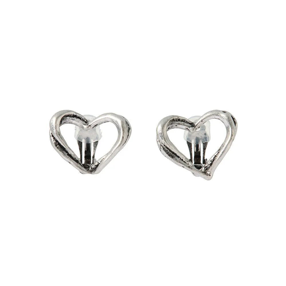 Large Open Heart Clip Ons