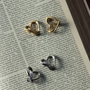 Large Open Heart Clip Ons