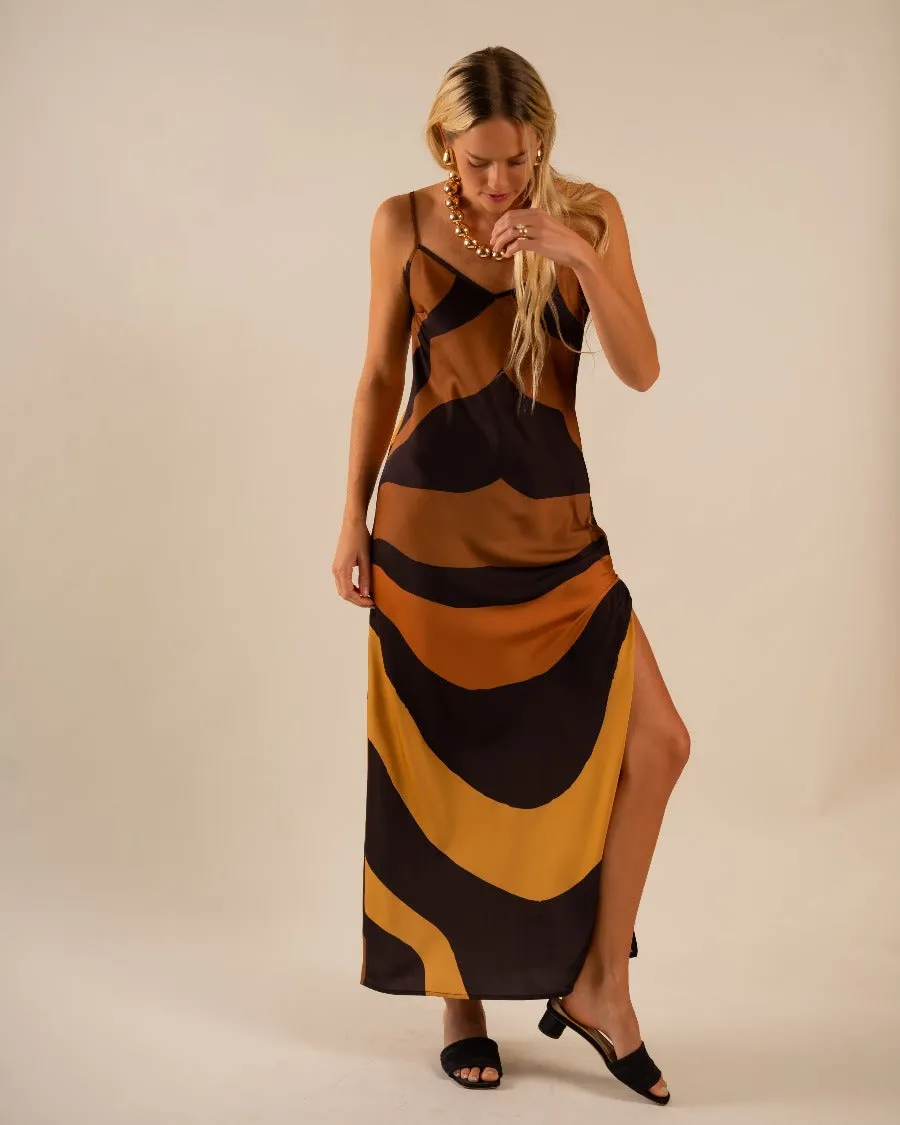 Lennon Zipslip™️ Dress Desert Swirling Wind