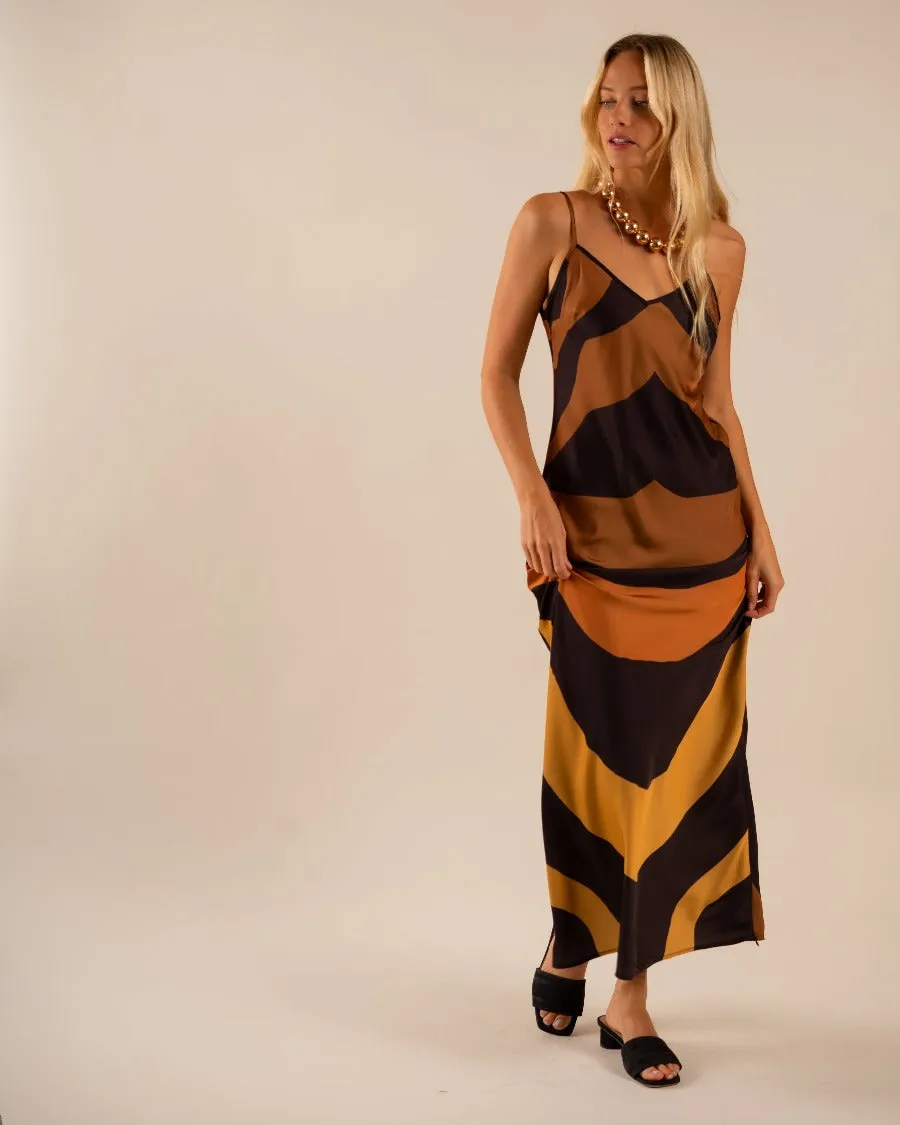 Lennon Zipslip™️ Dress Desert Swirling Wind