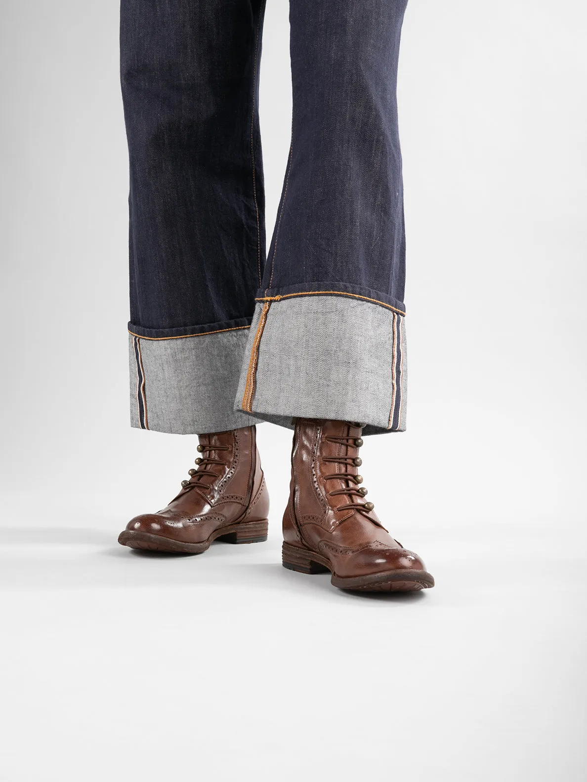 LEXIKON 131 - Brown Leather Booties