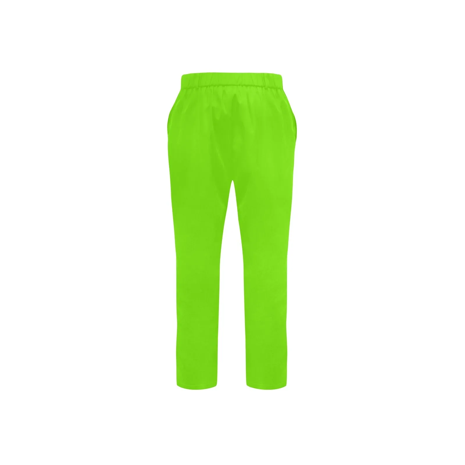 Lime Green Men's All Over Print Casual Trousers