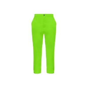 Lime Green Men's All Over Print Casual Trousers