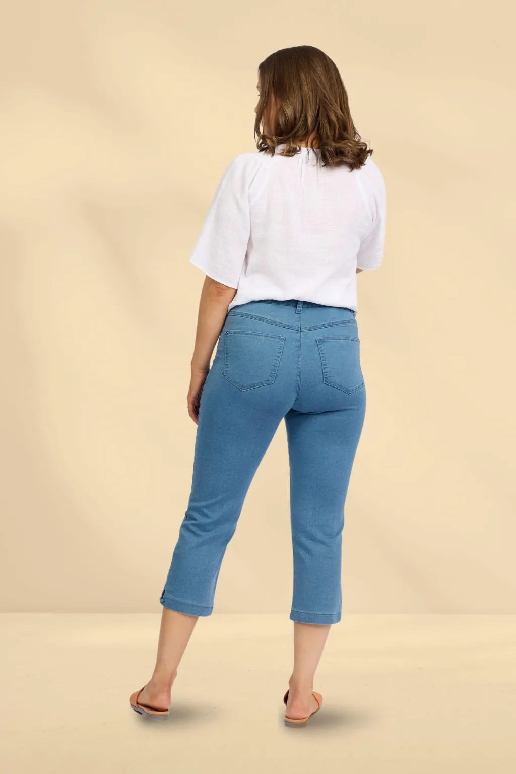 Macjays Ryder Crop Pants Chambray
