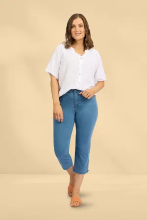 Macjays Ryder Crop Pants Chambray