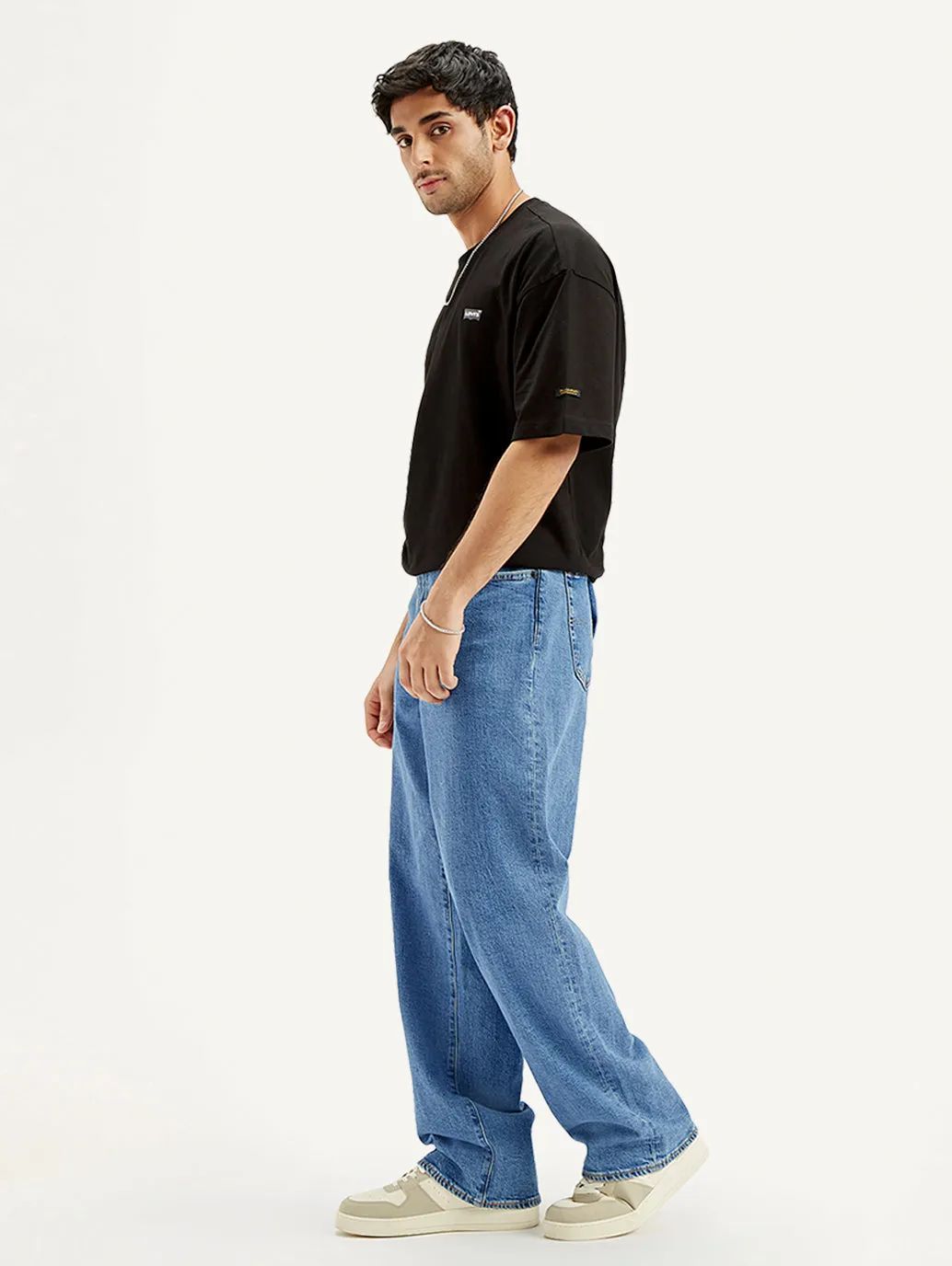 Men's 578 Light Blue Loose Fit Mid Rise Jeans