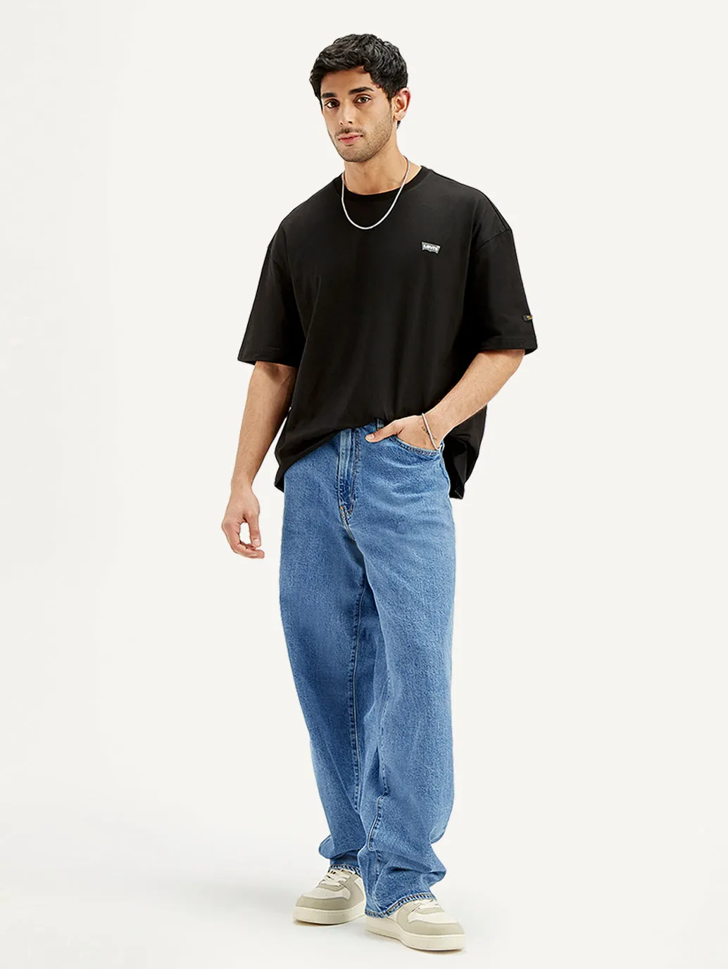 Men's 578 Light Blue Loose Fit Mid Rise Jeans