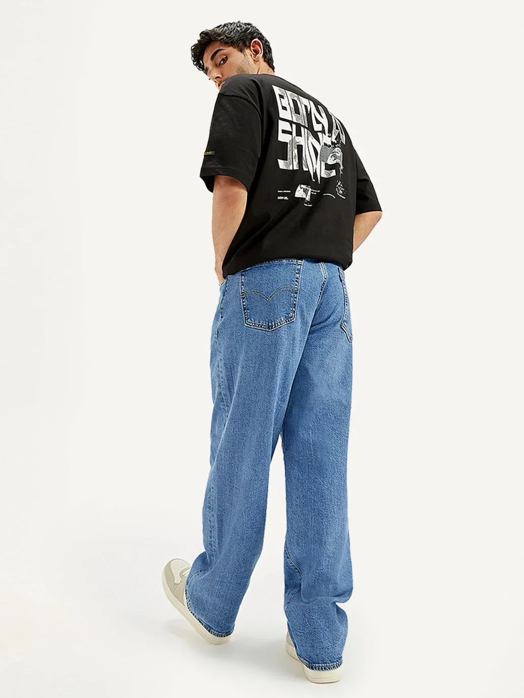 Men's 578 Light Blue Loose Fit Mid Rise Jeans
