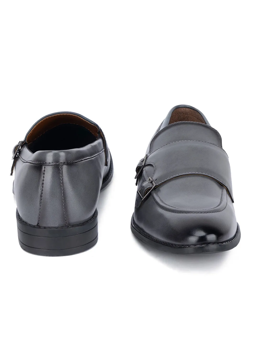 Men's Ash Grey Slipon Style Comfortable Monks