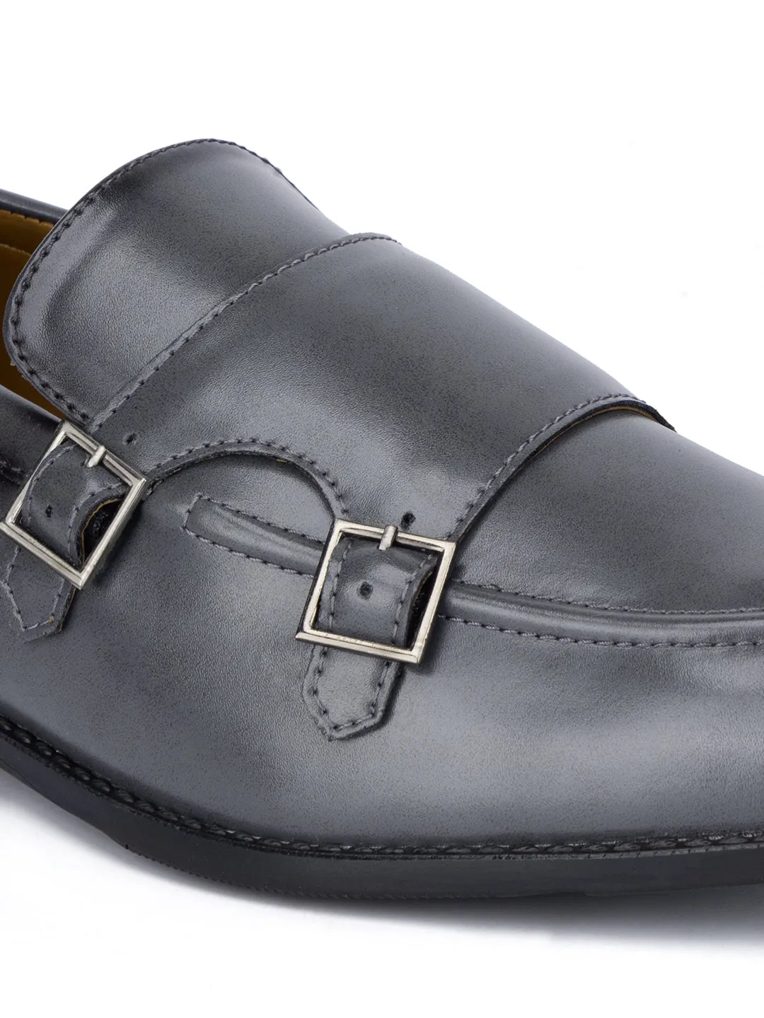 Men's Ash Grey Slipon Style Comfortable Monks