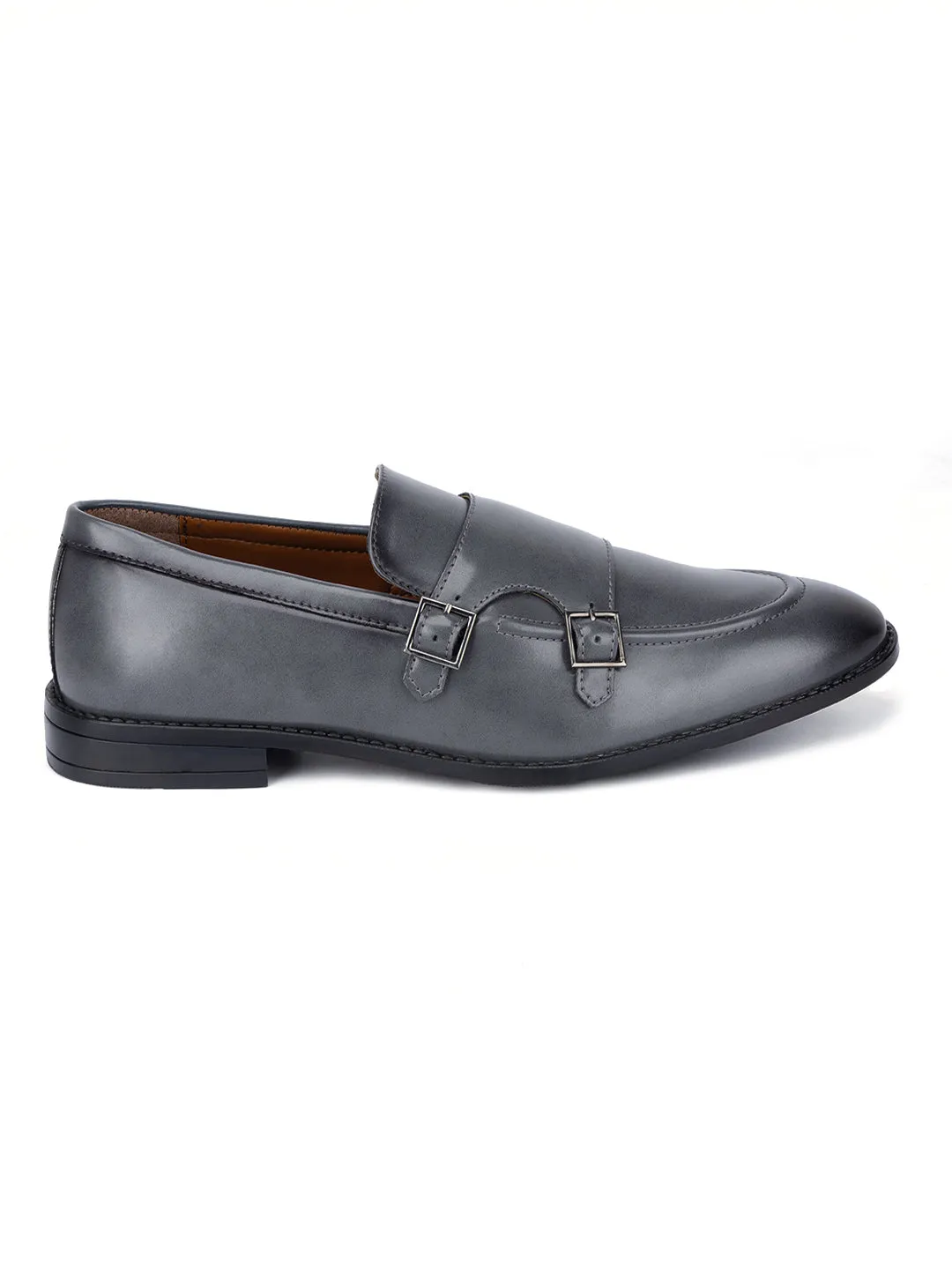 Men's Ash Grey Slipon Style Comfortable Monks