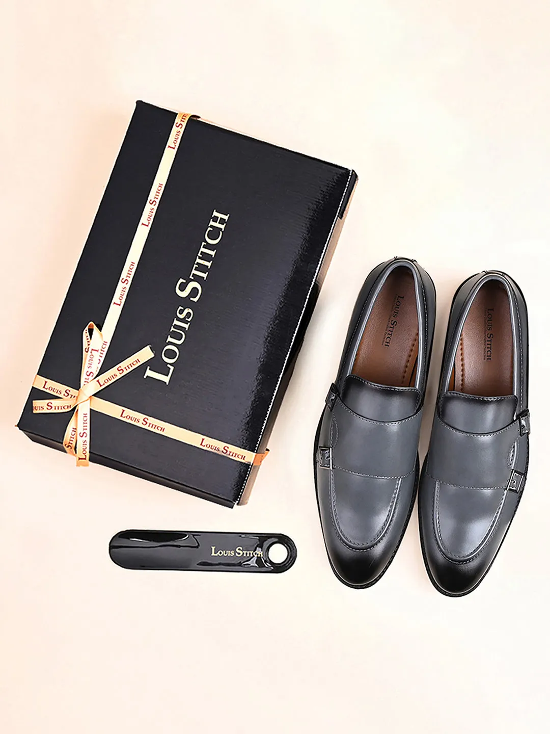 Men's Ash Grey Slipon Style Comfortable Monks
