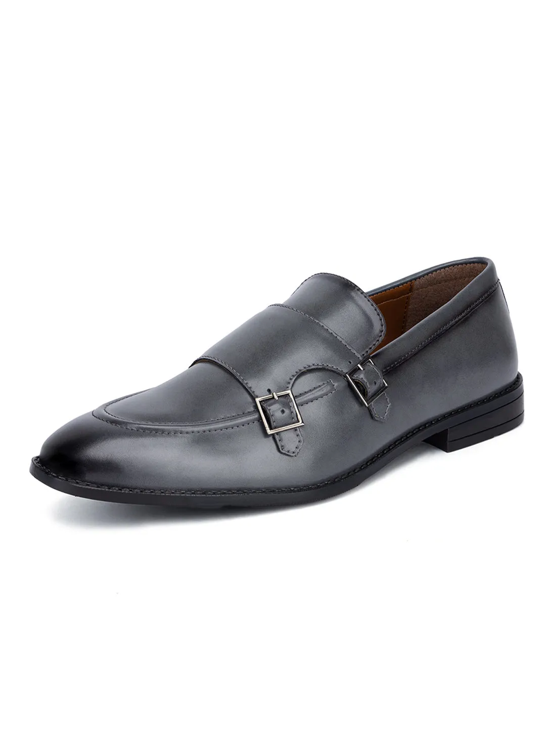 Men's Ash Grey Slipon Style Comfortable Monks