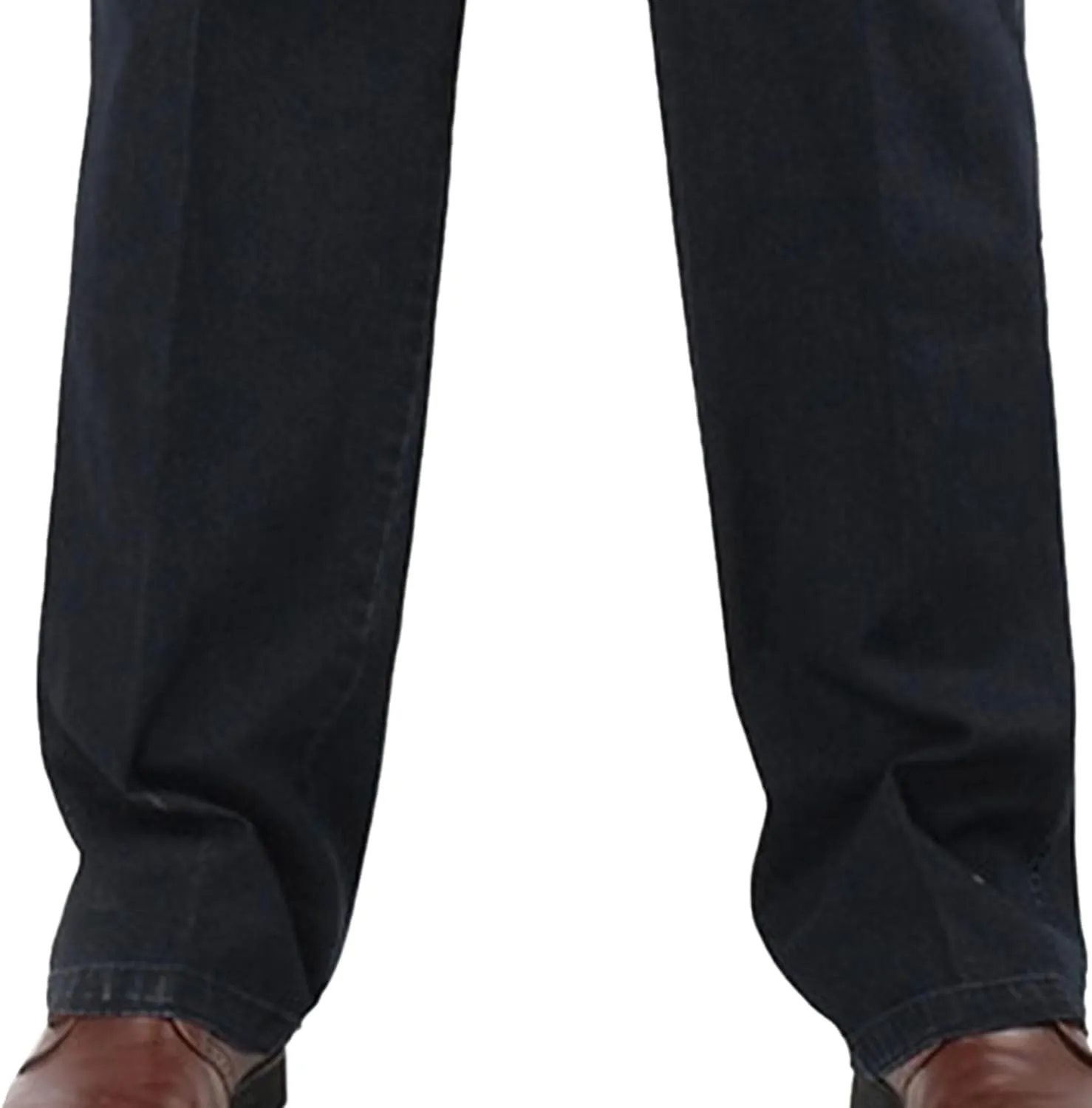 Men's Casual Straight Wide Leg Jeans Slim Fit Classic Elastic Waist Stretch Denim Pants Stylish Pants for Men