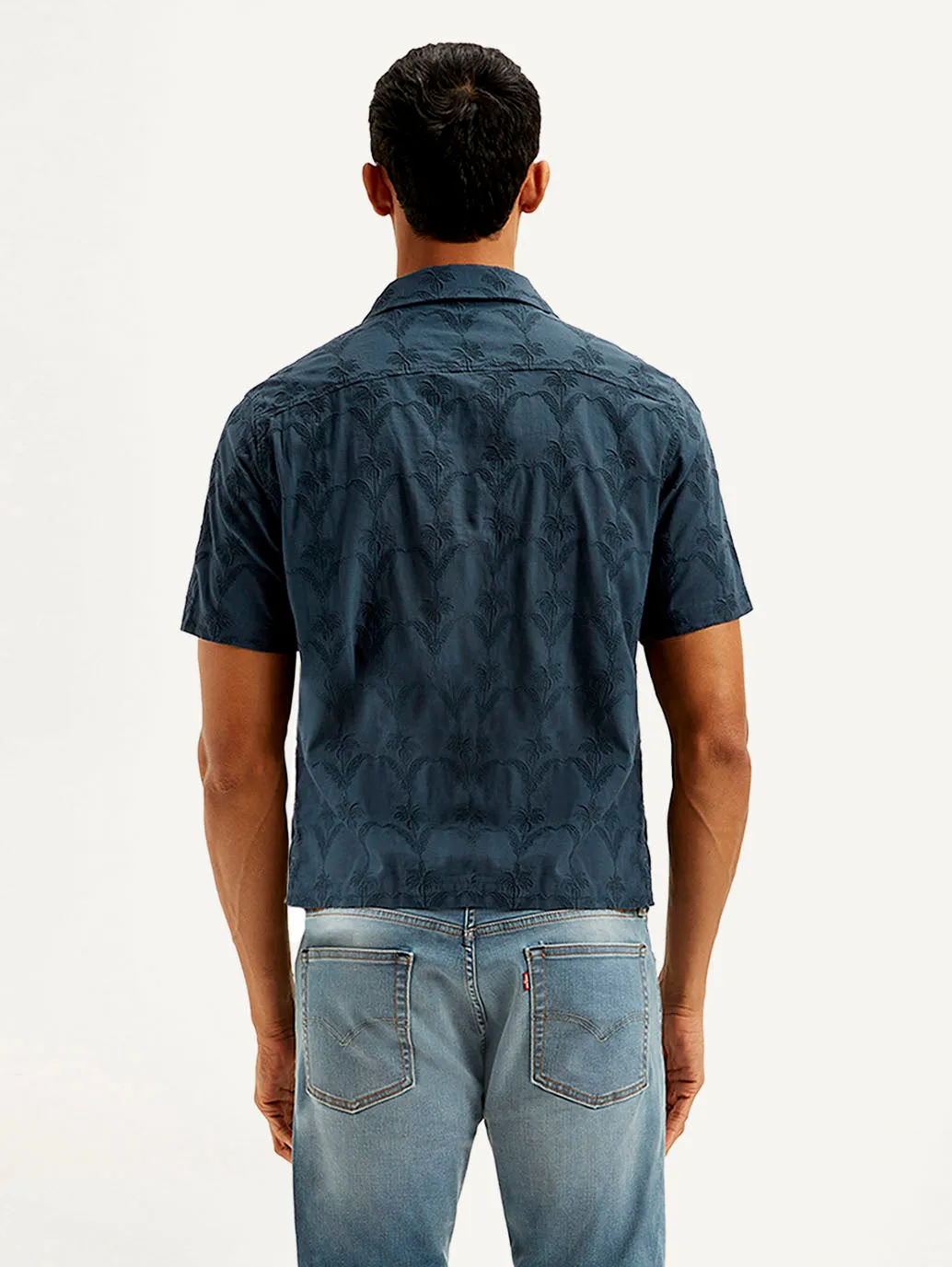 Men's Embroidered Relaxed Fit Shirt