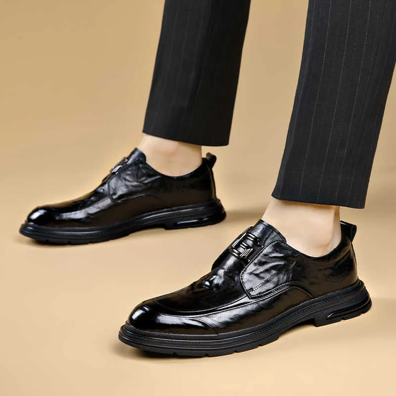 Men's new genuine leather soft sole formal & casual shoes