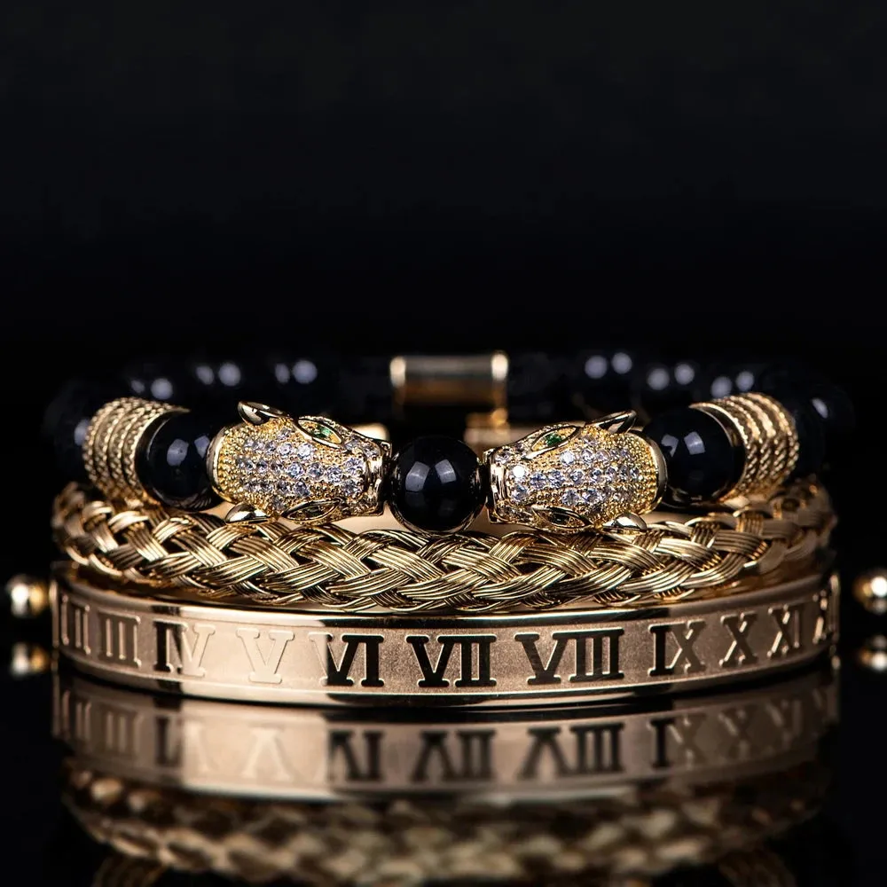 Men's Shiny rmeths Bracelet Set