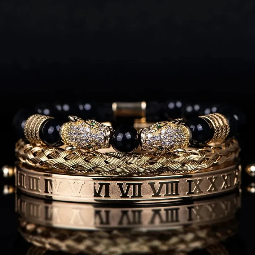 Men's Shiny rmeths Bracelet Set