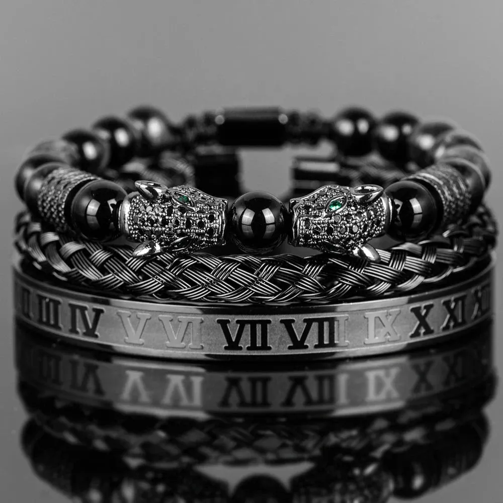 Men's Shiny rmeths Bracelet Set