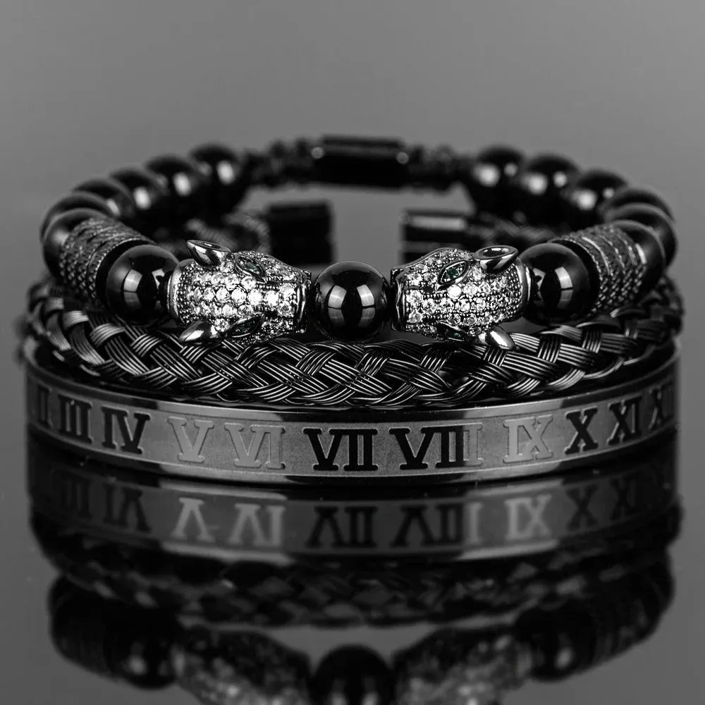 Men's Shiny rmeths Bracelet Set