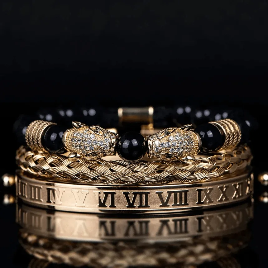 Men's Shiny rmeths Bracelet Set
