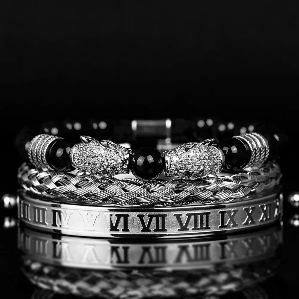 Men's Shiny rmeths Bracelet Set