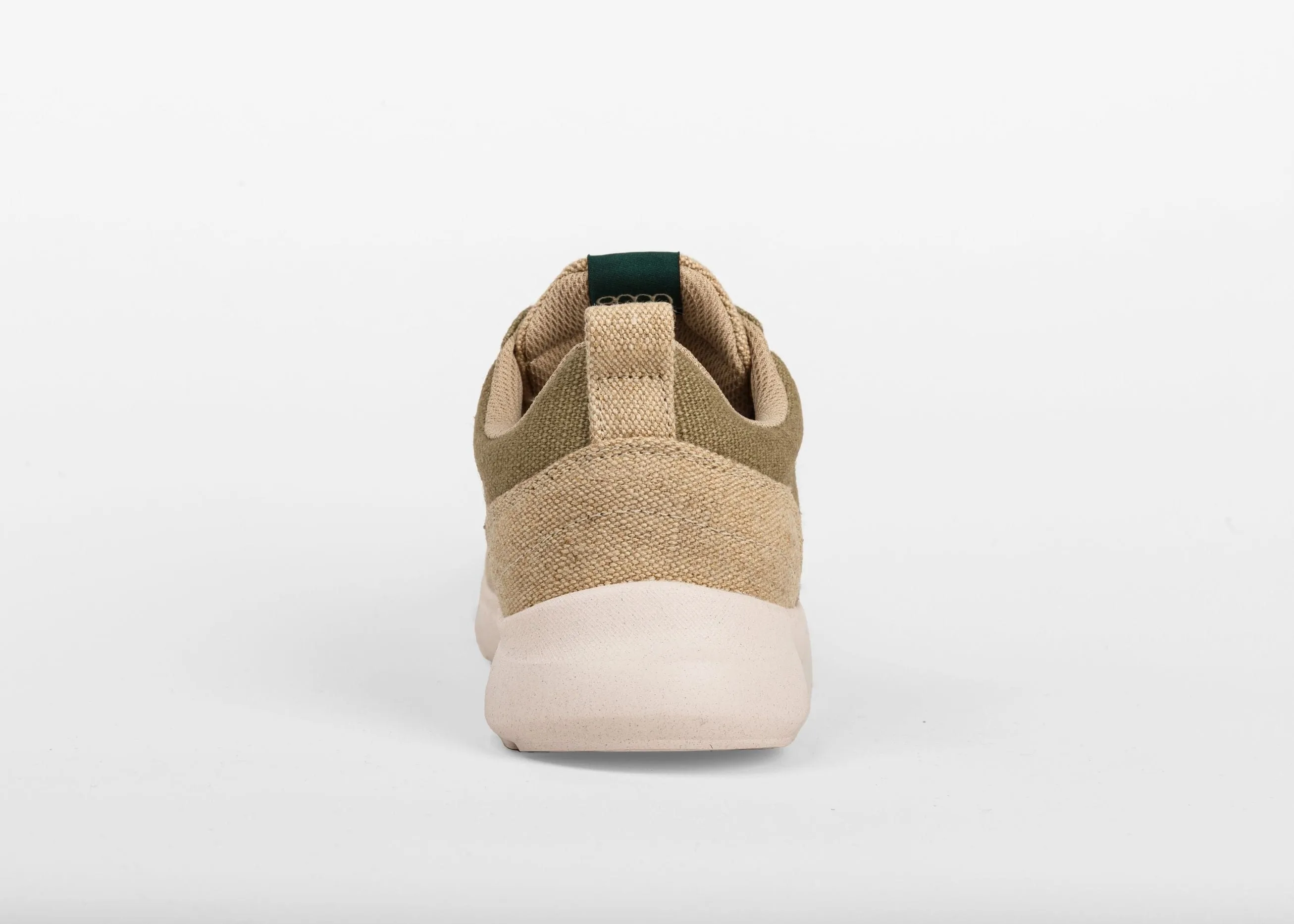 Men's Vegan Hemp Sneakers | Beige & Green