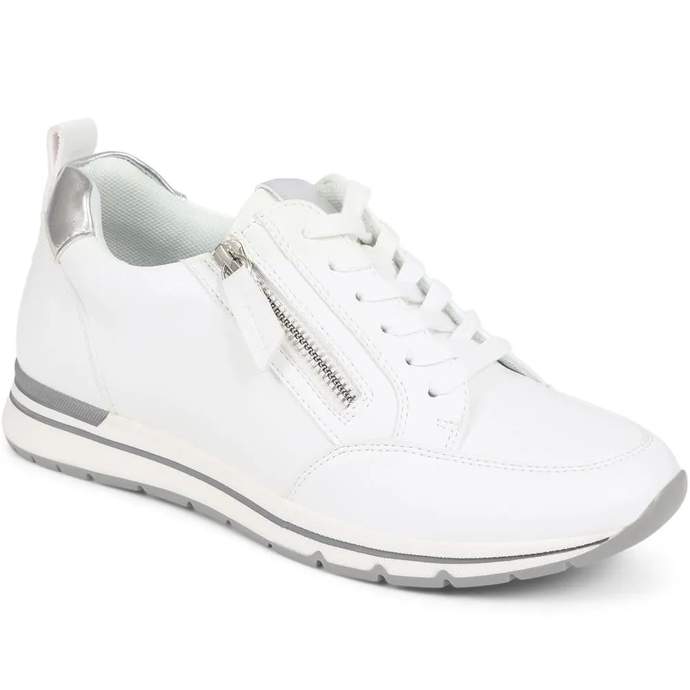 Metallic Accent Lace-Up Trainers - WBINS39019 / 324 931