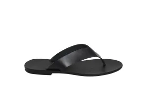 MILA flip flop — black leather