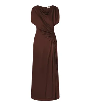 Nadia Gown in Chocolate Plum