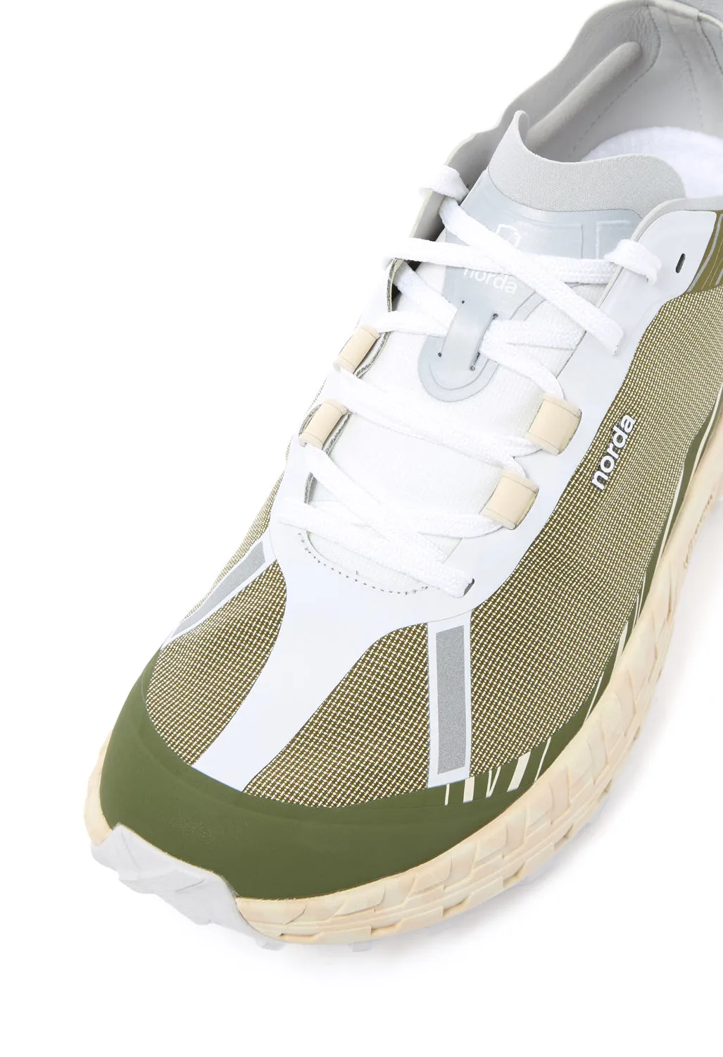 Norda Men's 001 Trainers - Glitch Dyneema / Tan / White