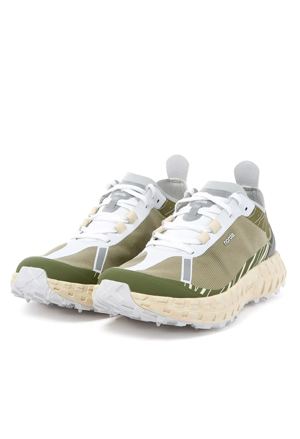 Norda Men's 001 Trainers - Glitch Dyneema / Tan / White