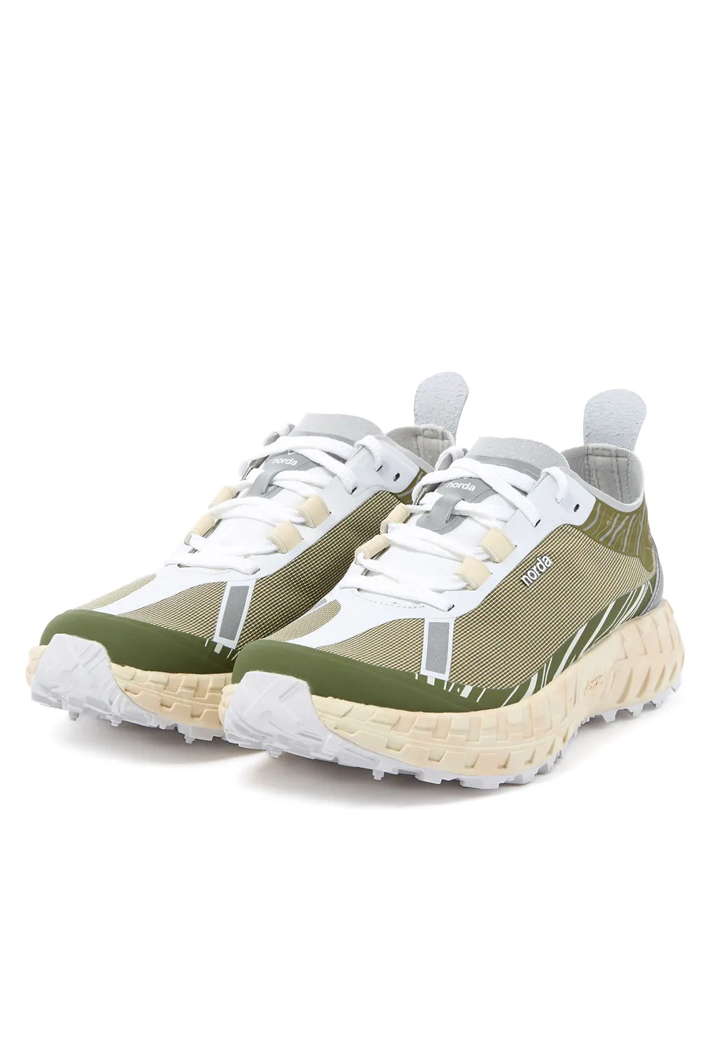 Norda Women's 001 Trainers - Glitch Dyneema / Tan / White