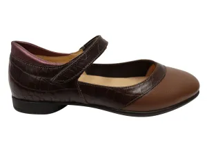 Opananken Mindy Womens Comfortable Brazilian Leather Mary Jane Shoes