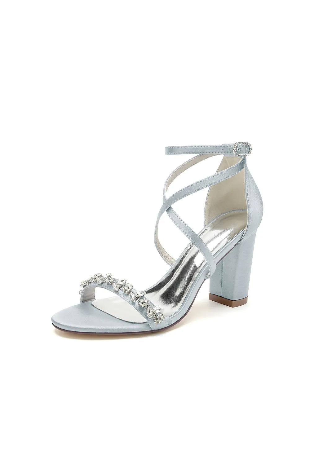 Open Toe Cross Strap High Heels Party