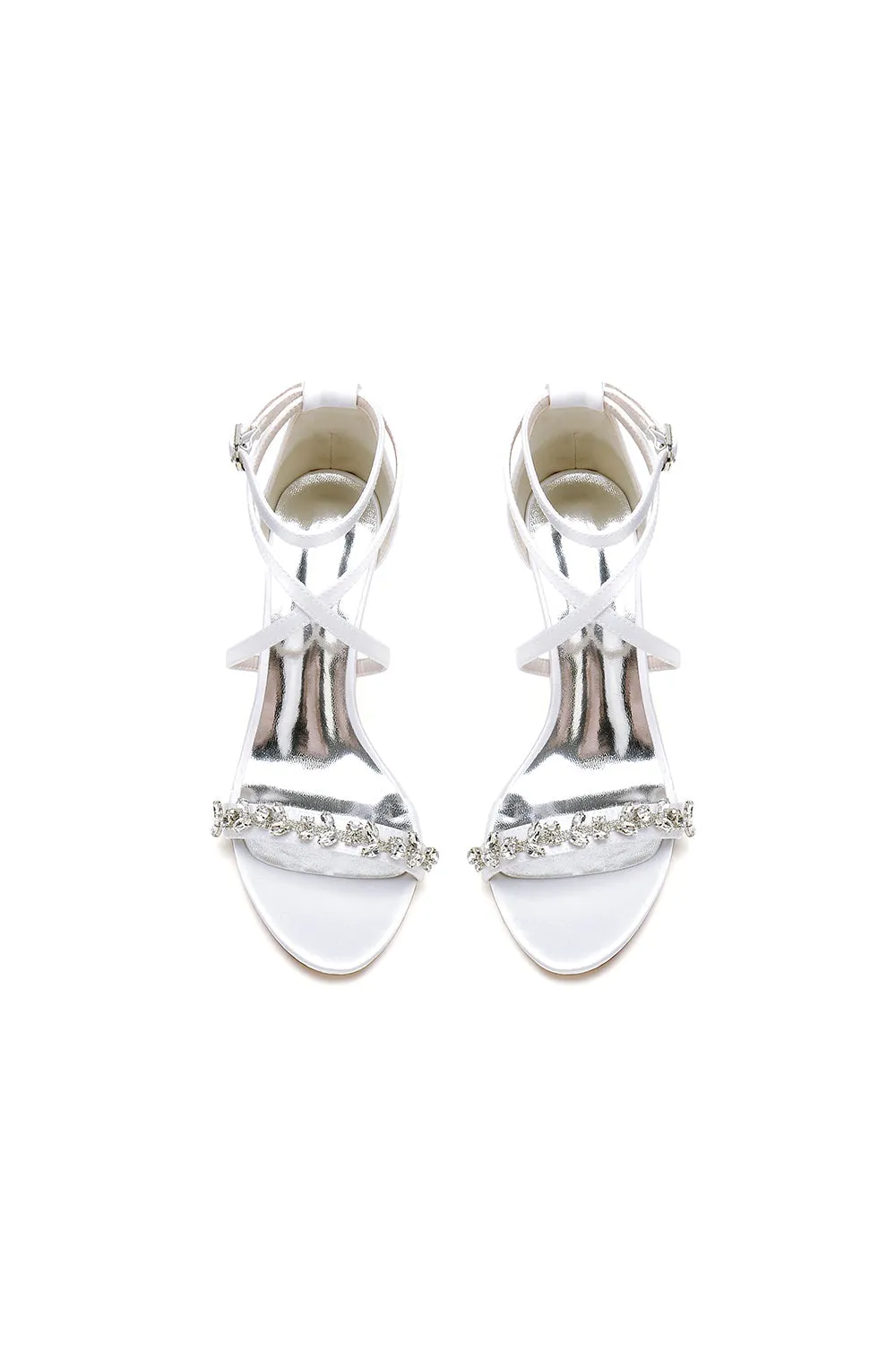 Open Toe Cross Strap High Heels Party