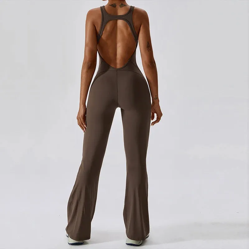 Palmer  V-Back Gym Jumpsuit