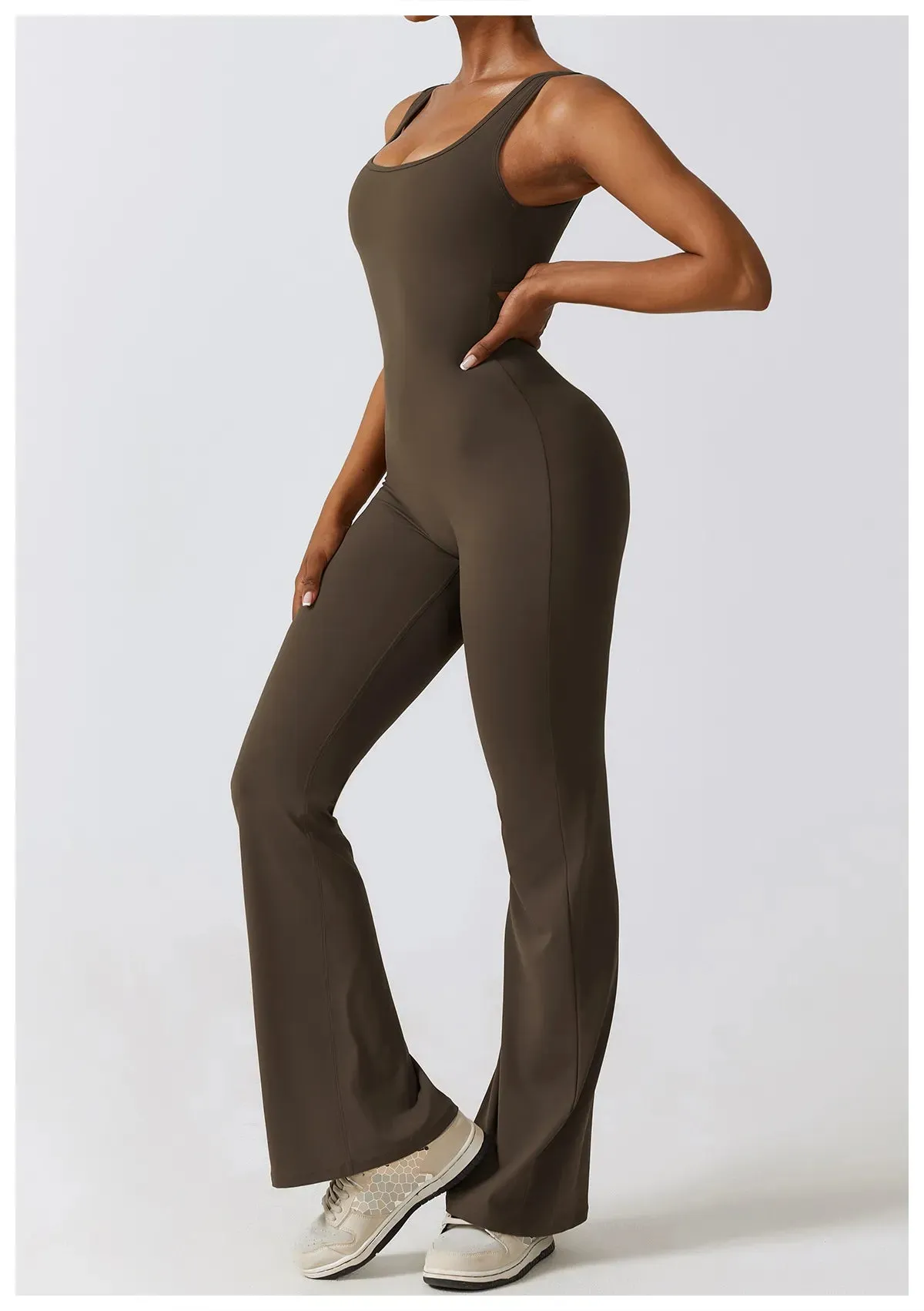 Palmer  V-Back Gym Jumpsuit