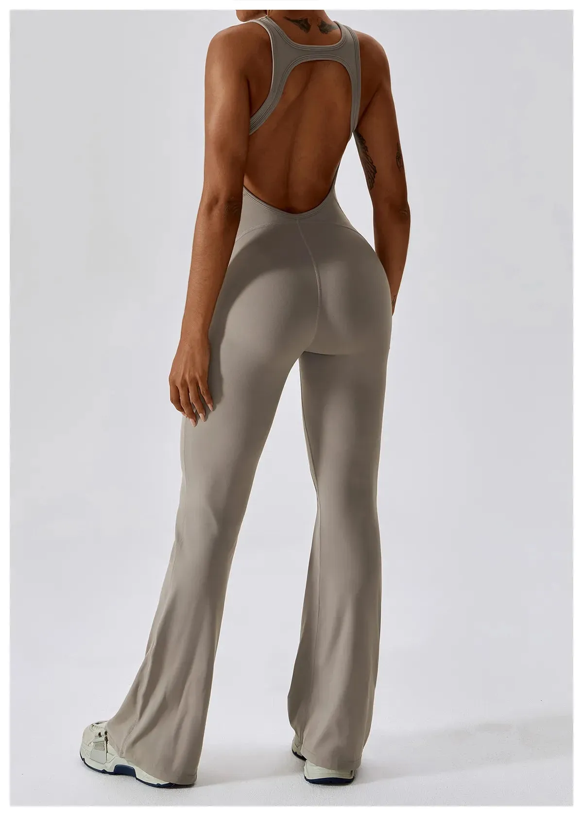 Palmer  V-Back Gym Jumpsuit