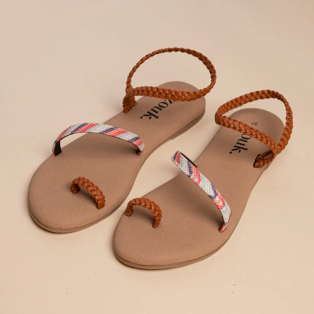 Palolem Wave Brown Braided Sandal
