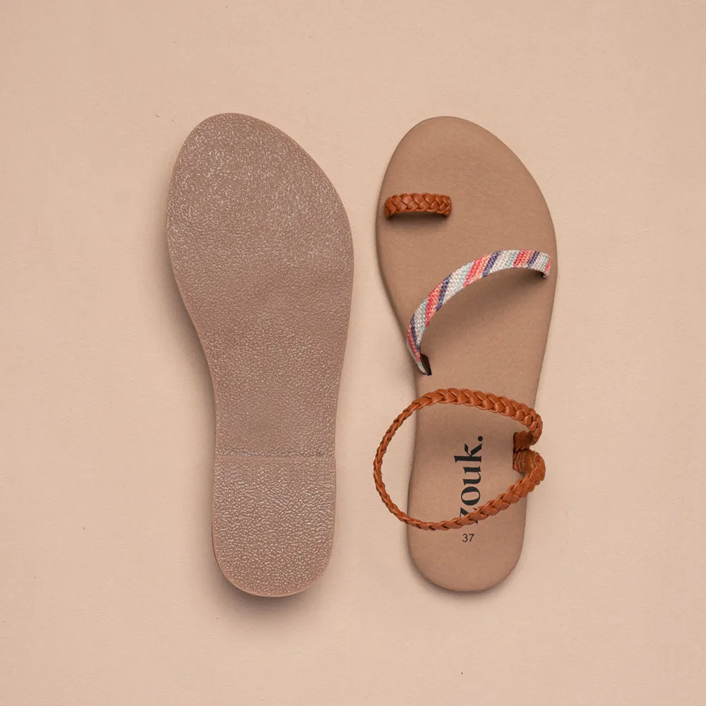 Palolem Wave Brown Braided Sandal