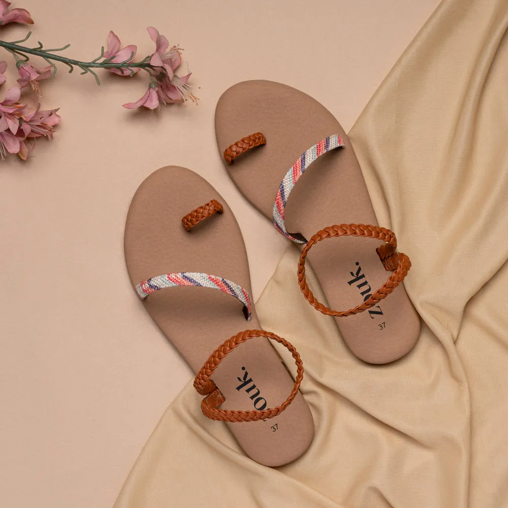 Palolem Wave Brown Braided Sandal