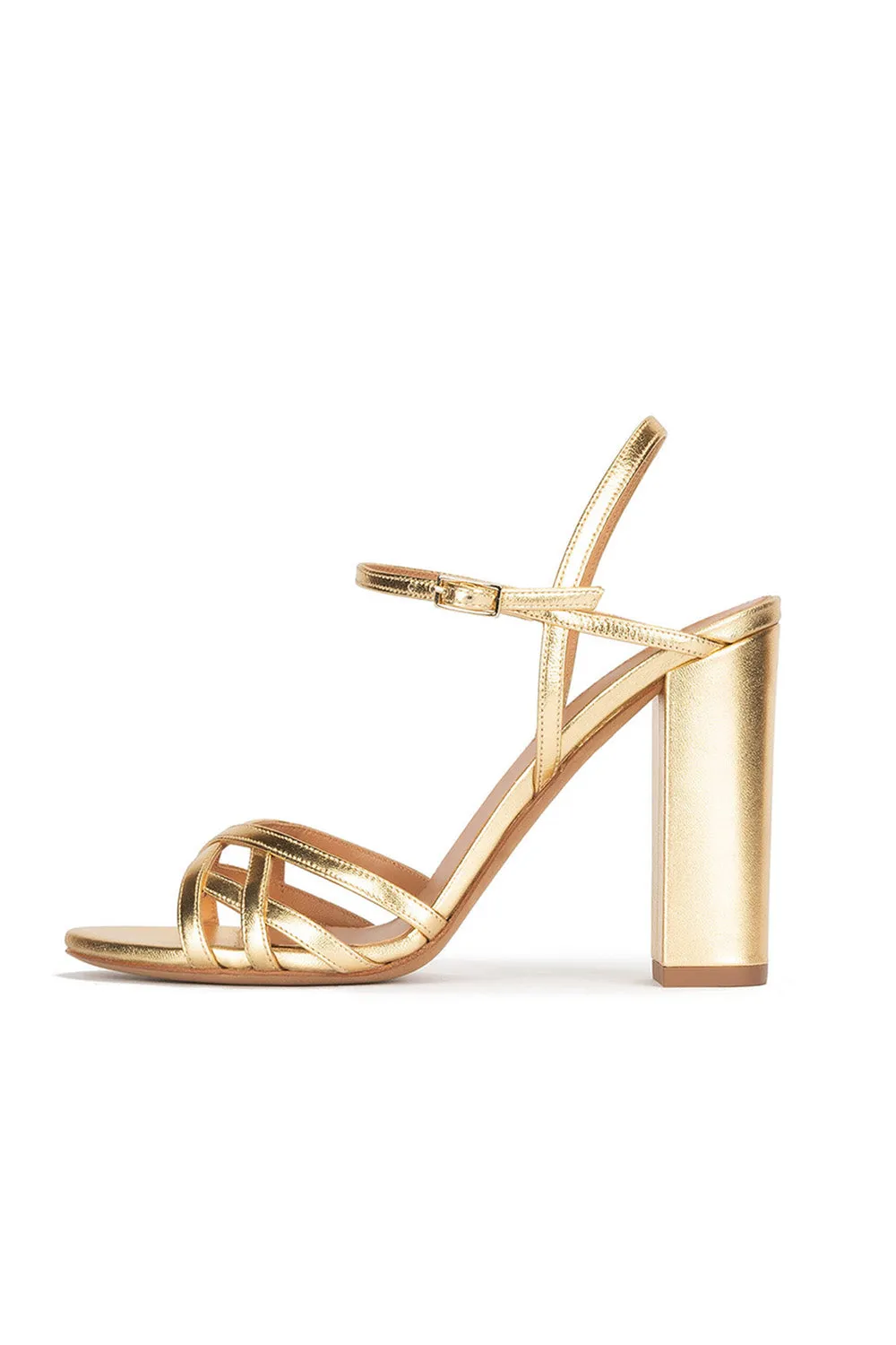 Party Peep Toe Chunky Heel Evening Shoes With Buckle Ankle Strap