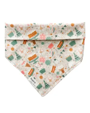 Paw'ty (Party) Dog Bandana- (Add on Embroidered Name Available)